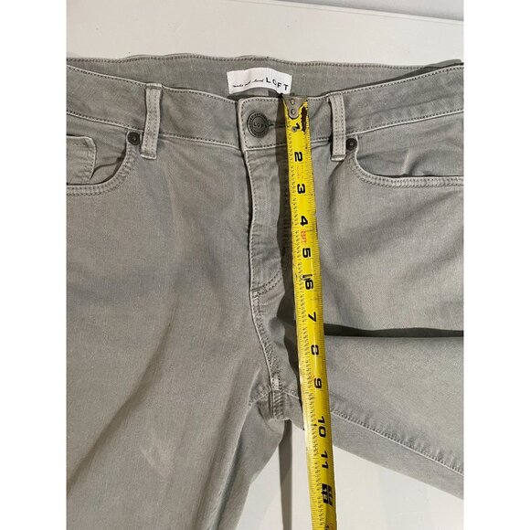 Loft Womens Olive Green High-Rise Curvy Skinny Crop Jeans Size 29/8 - Picture 10 of 11